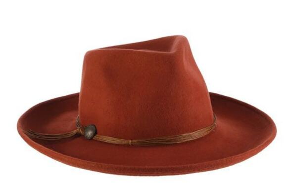 Scala Women\'s Palermo Rancher Wool Felt Hat Adjustable Size Rust Color main image 7